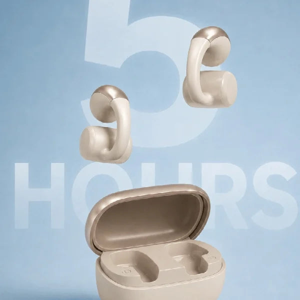 FITBUDS | Clip-On Wireless Earbuds with Type-C Charging Case | Bluetooth 6.0