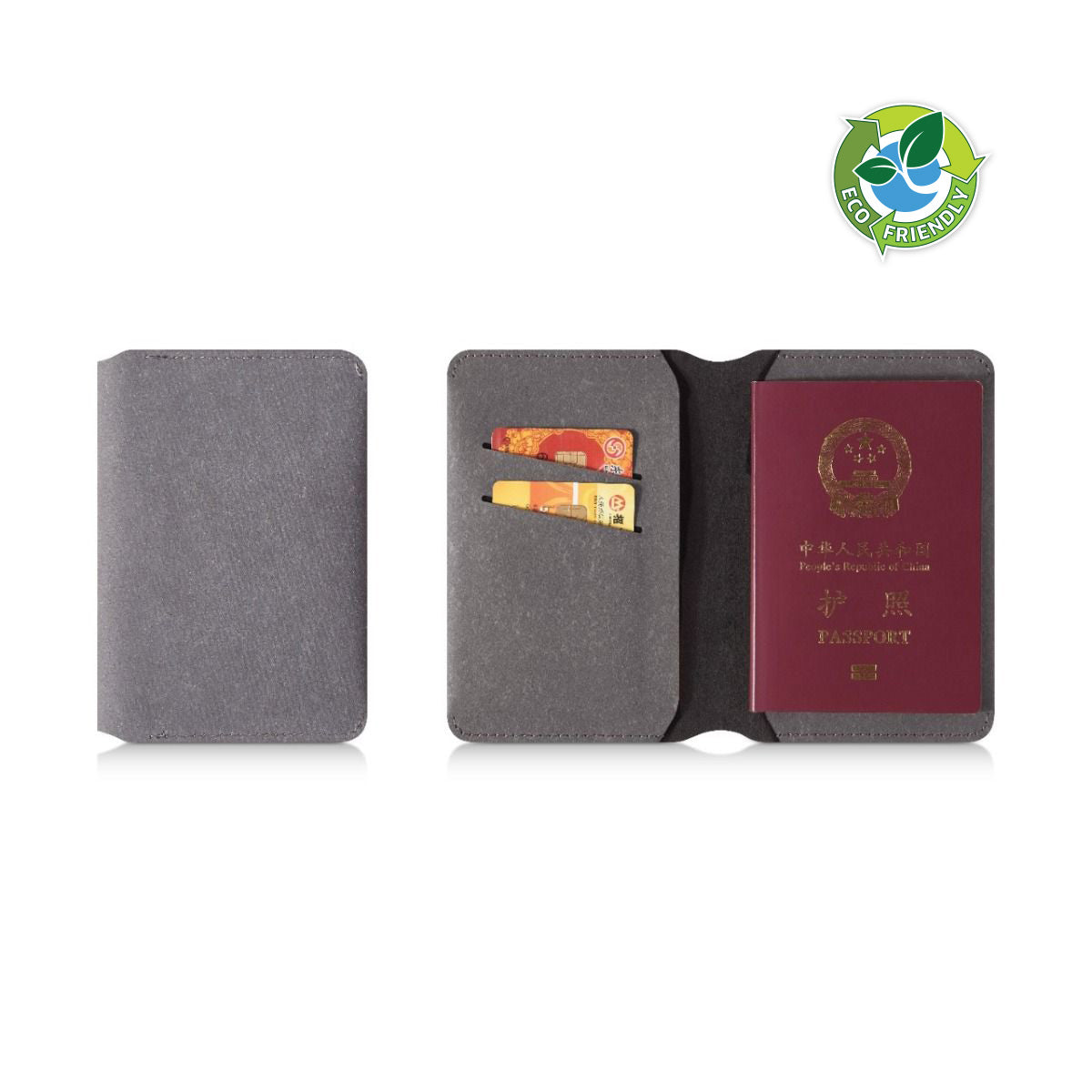 PU Recycled Passport Holder