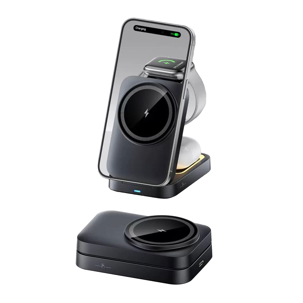 AURA | 3-in-1 Foldable MagSafe Wireless Charging Station