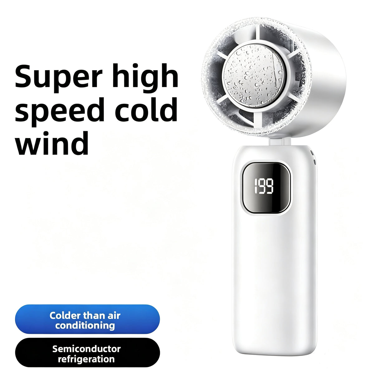 ICY FAN – Portable Rechargeable Neck & Handheld Cooling Fan