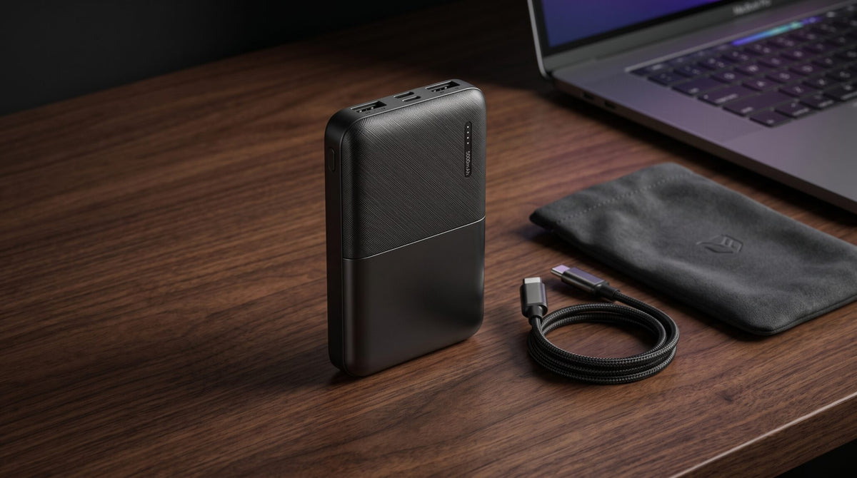 PowerBat 5000 — Compact 10W Fast-Charging Power Bank for On-the-Go Power