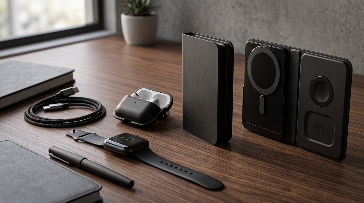 MODULAR | All-in-One Foldable MagSafe Charging Station with Detachable 5000mAh Power Bank