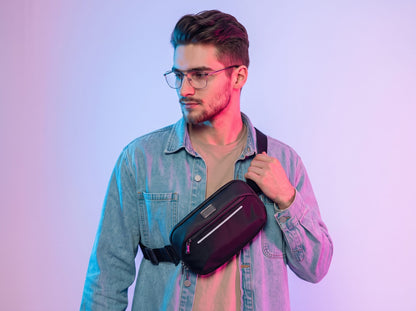 VOYAGE | Expandable Water-Repellent Chest Bag | Crossbody & Waist Bag