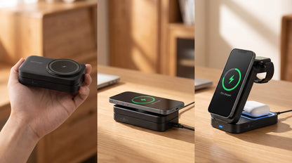 AURA | 3-in-1 Foldable MagSafe Wireless Charging Station