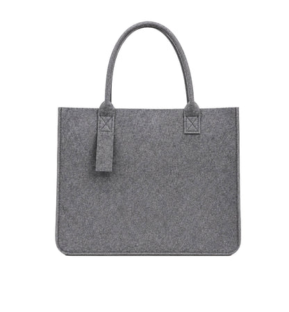 FELTY BAG Grey | Premium 3mm Felt Tote with Structured Design
