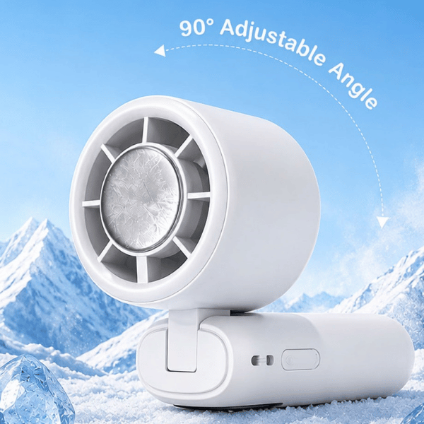 ICY FAN – Portable Rechargeable Neck & Handheld Cooling Fan
