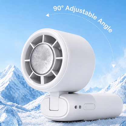 ICY FAN – Portable Rechargeable Neck & Handheld Cooling Fan