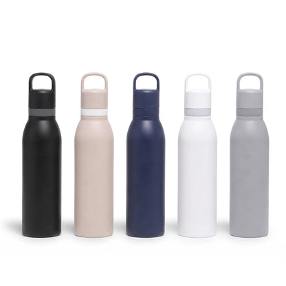 GRAB&SIP | 530ml Stainless Steel Bottle | 2-in-1 Straw & Direct Sip