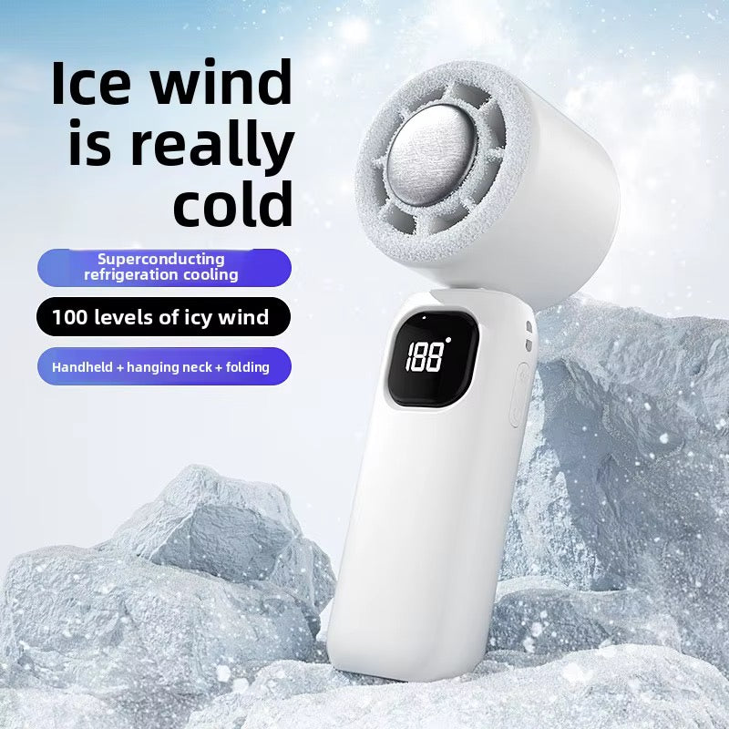 ICY FAN – Portable Rechargeable Neck & Handheld Cooling Fan