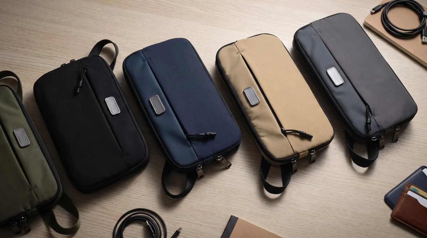 JETSLIM | Expandable Slim Handbag — Water-Resistant Taslon Nylon with 8cm Hidden Expansion Layer