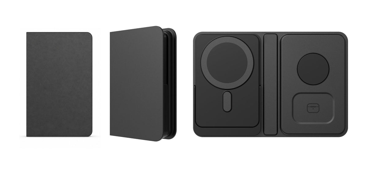 MODULAR | All-in-One Foldable MagSafe Charging Station with Detachable 5000mAh Power Bank