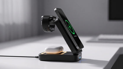 AURA | 3-in-1 Foldable MagSafe Wireless Charging Station