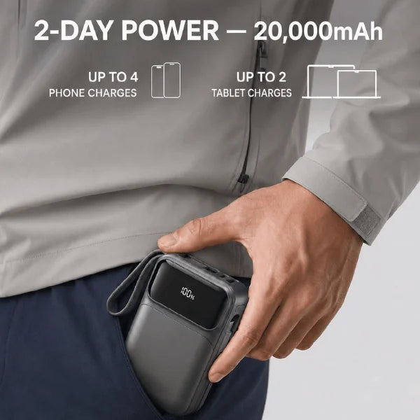 POWER-MAX | 20000mAh 45W Fast Charging Power Bank with Display