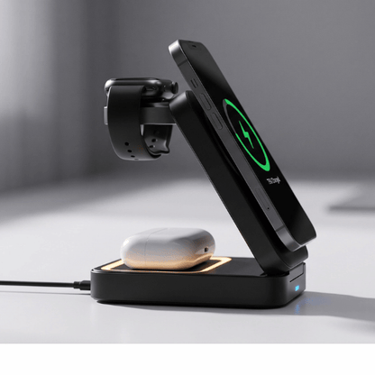 AURA | 3-in-1 Foldable MagSafe Wireless Charging Station