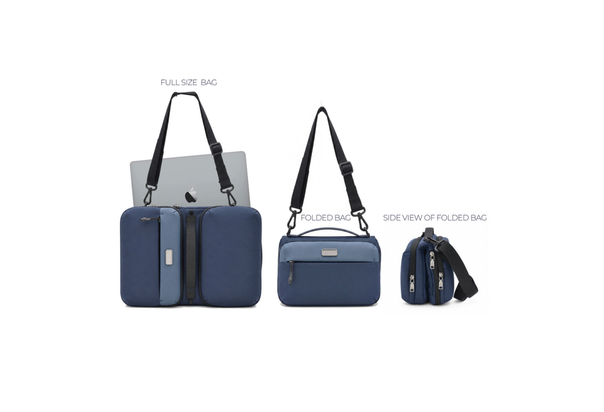 AEROFOLD | Magnetic 2-in-1 Foldable Laptop Bag & Crossbody