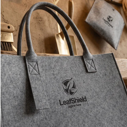 FELTY BAG Grey | Premium 3mm Felt Tote with Structured Design
