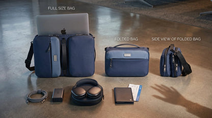AEROFOLD | Magnetic 2-in-1 Foldable Laptop Bag & Crossbody