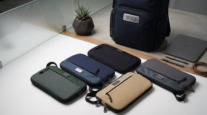 JETSLIM | Expandable Slim Handbag — Water-Resistant Taslon Nylon with 8cm Hidden Expansion Layer