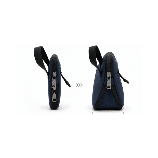 JETSLIM | Expandable Slim Handbag — Water-Resistant Taslon Nylon with 8cm Hidden Expansion Layer