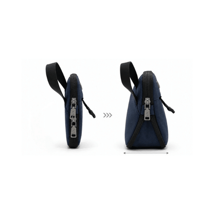 JETSLIM | Expandable Slim Handbag — Water-Resistant Taslon Nylon with 8cm Hidden Expansion Layer