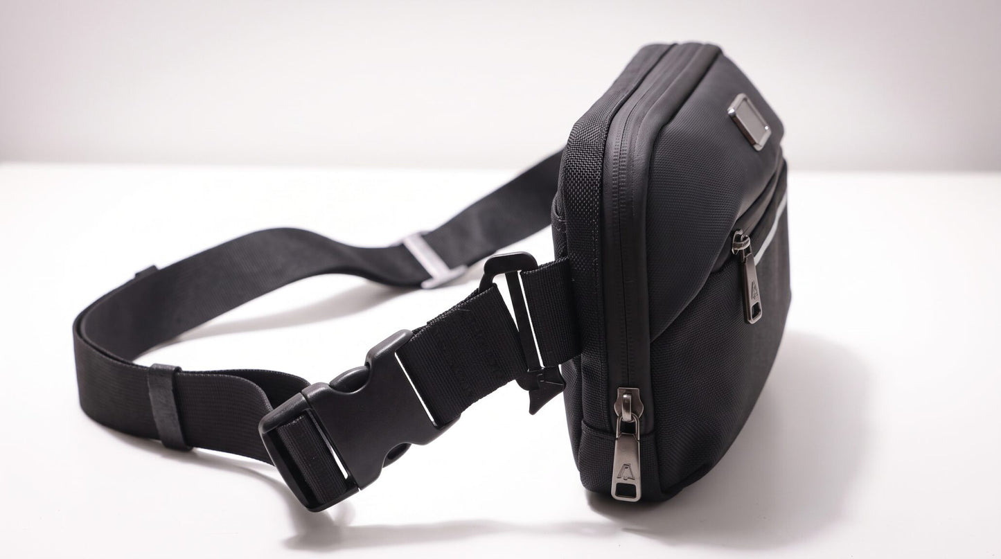 VOYAGE | Expandable Water-Repellent Chest Bag | Crossbody & Waist Bag