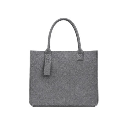 FELTY BAG Grey | Premium 3mm Felt Tote with Structured Design