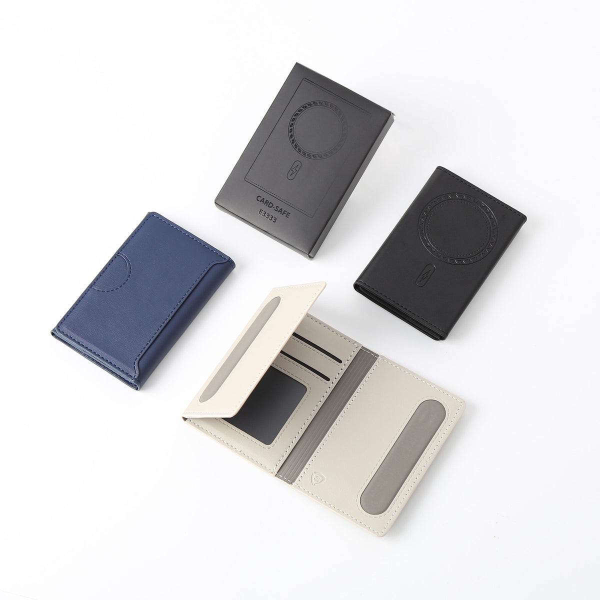 CARD-SAFE | MagSafe-Compatible Tri-Fold Card Holder with RFID Blocking Protection